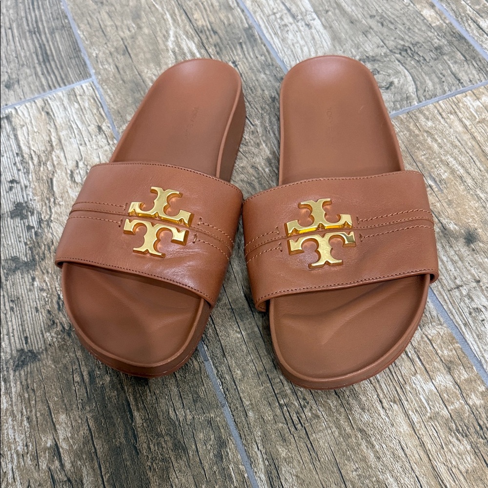Tory Burch Everly Anatomic Cloud Paris Nappa Slide Sandle slip on size 9.5